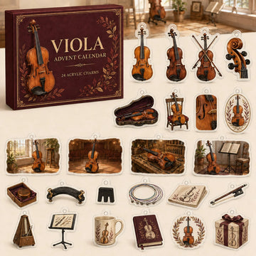 Viola Advent Calendar 2026 - 24-Day Countdown, Acrylic Charms
