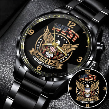 WEST 250TH-3 Personalized Watch, 250 Years Of Freedom 1776-2026