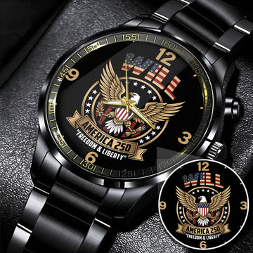 WILL 250TH-3 Personalized Watch, 250 Years Of Freedom 1776-2026
