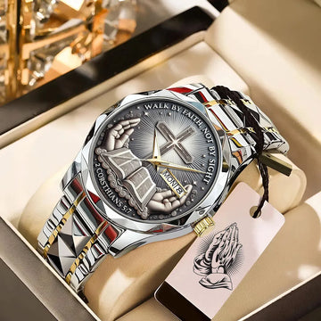 Walk By Faith, Not By Sight Alloy Luxury Quartz Watch – TANTN17269