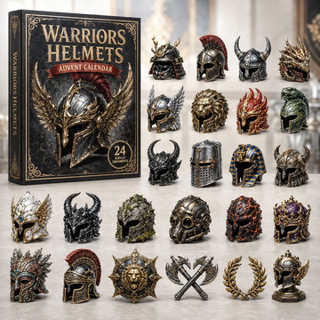 Warriors Helmets Advent Calendar 2026 - 24-Day Countdown, Acrylic Charms Every Day Bring New Suprises