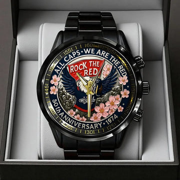Washington Capitals 50 Years Black Stainless Steel Watch-PX1133