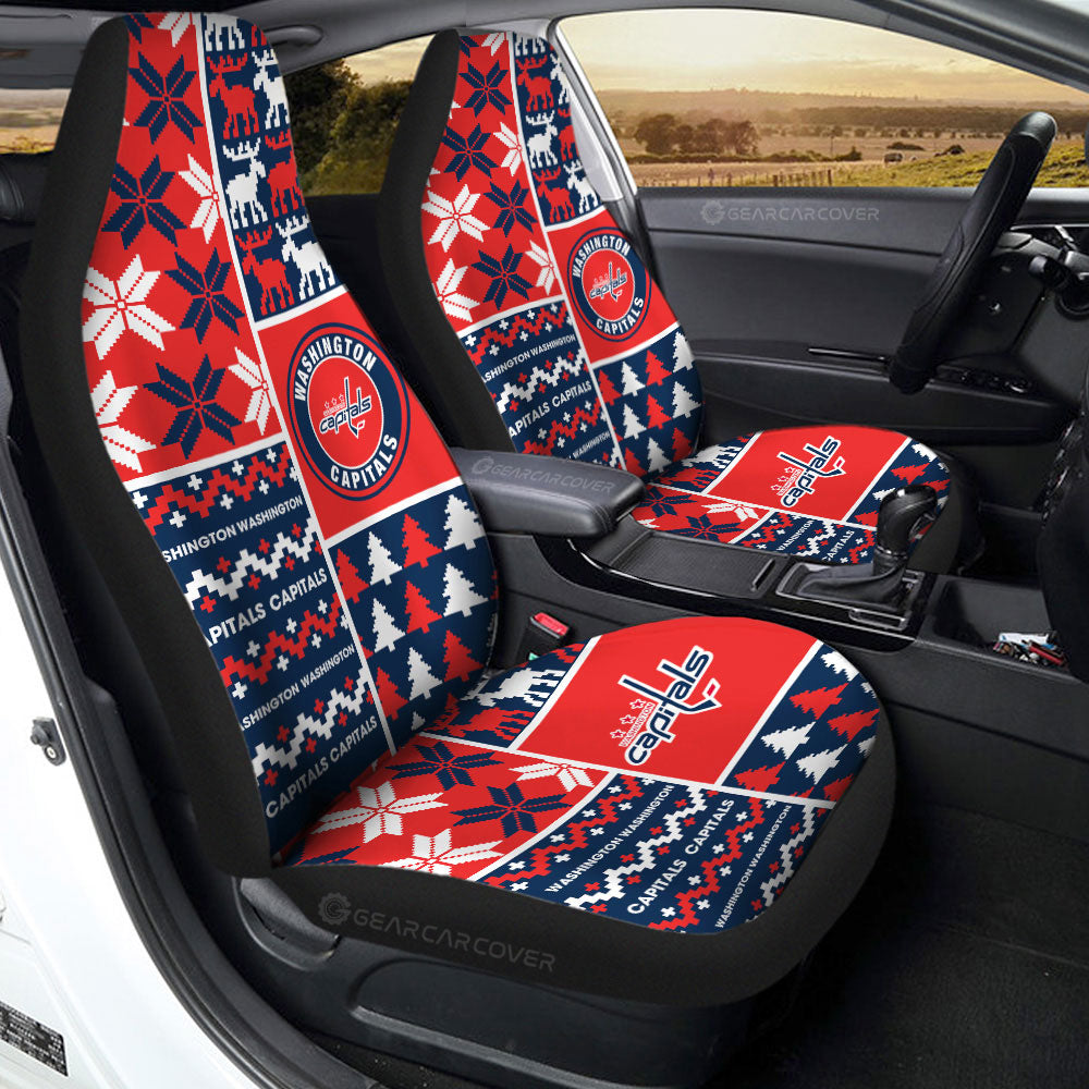 Washington Capitals Car Seat Covers Custom Ugly Style Car Accessories