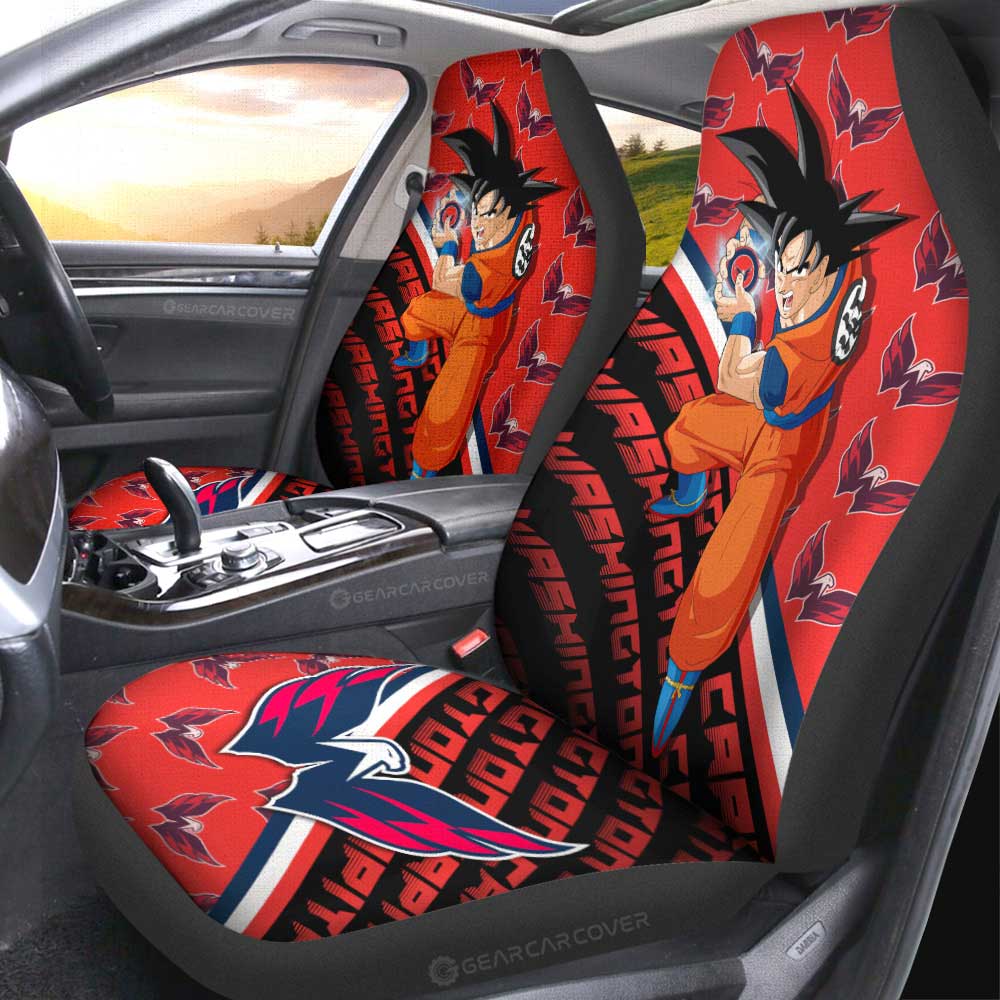 Washington Capitals Car Seat Covers Goku Car Decorations For Fans