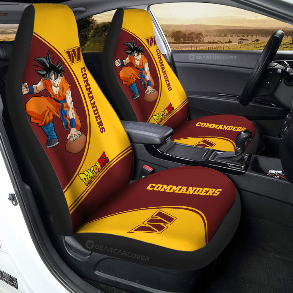 Washington Commanders Car Seat Covers Goku Car Accessories For Fans