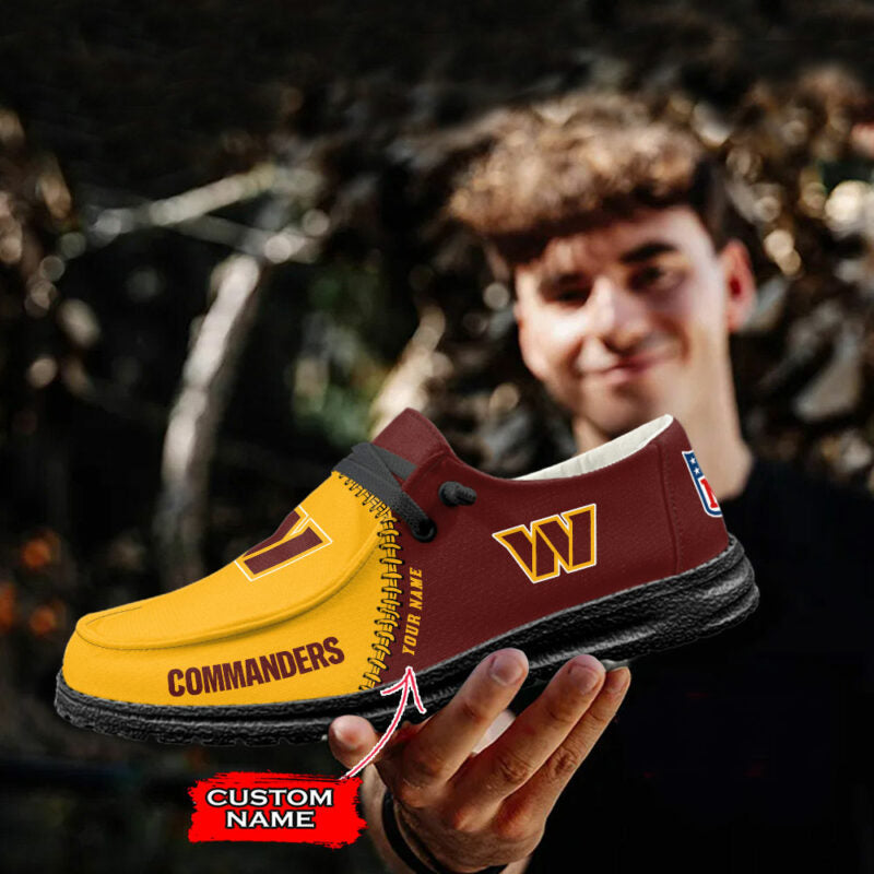 Washington Commanders Hey Dude Shoes -NFL 32 Teams Personalized - Ingenious Gifts Your Whole Family