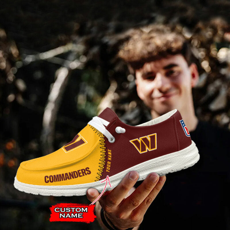 Washington Commanders Hey Dude Shoes -NFL 32 Teams Personalized - Ingenious Gifts Your Whole Family