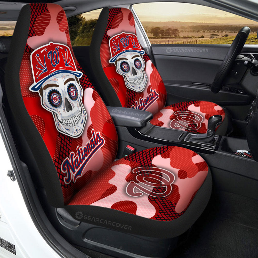 Washington Nationals Car Seat Covers Skull Theme Collection
