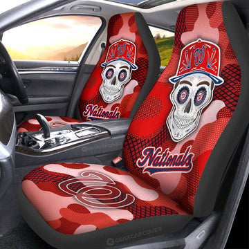 Washington Nationals Car Seat Covers Skull Theme Collection