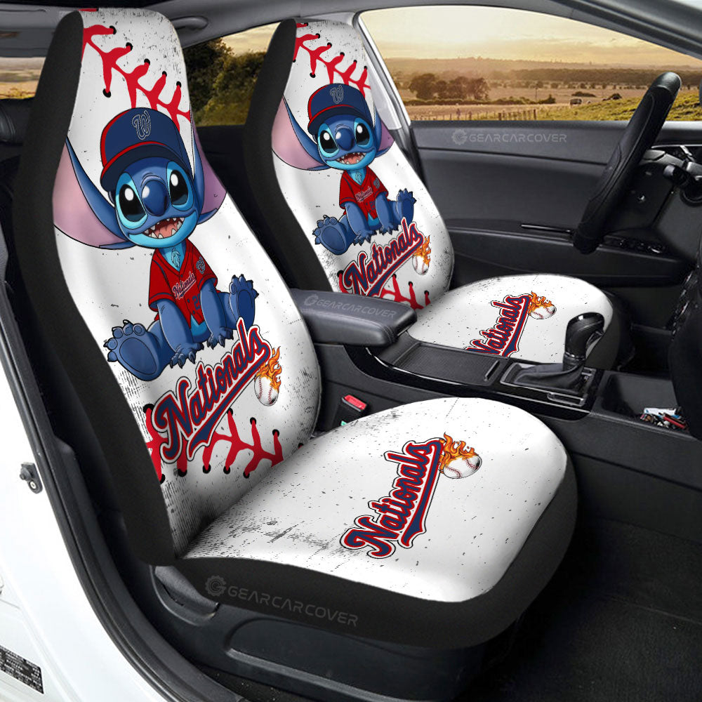 Washington Nationals Car Seat Covers Stitch Theme Collection