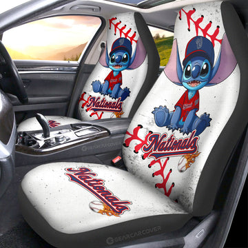 Washington Nationals Car Seat Covers Stitch Theme Collection