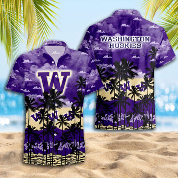 Washington Huskies Hawaiian Shirt Trending Summer.