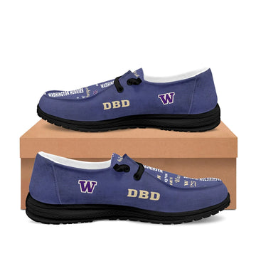 Washington Huskies Loafers - Inspired By Hey Dude Shoes Style