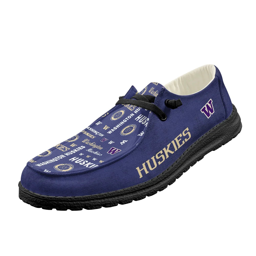 Washington Huskies Loafers - Inspired By Hey Dude Shoes Style