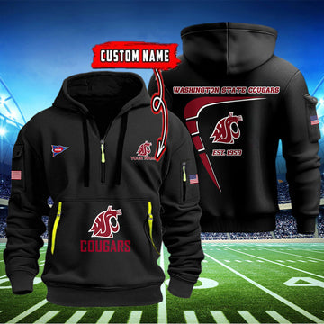 Washington State Cougars Quarter Zip Hoodie
