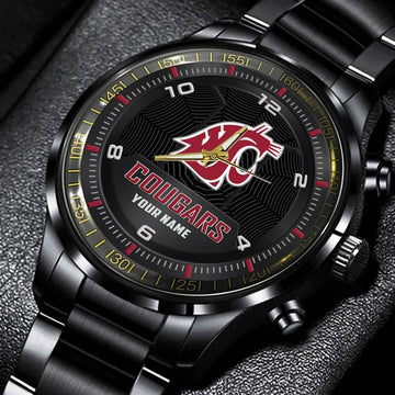 Washington State Cou gars Stainless Steel Watch