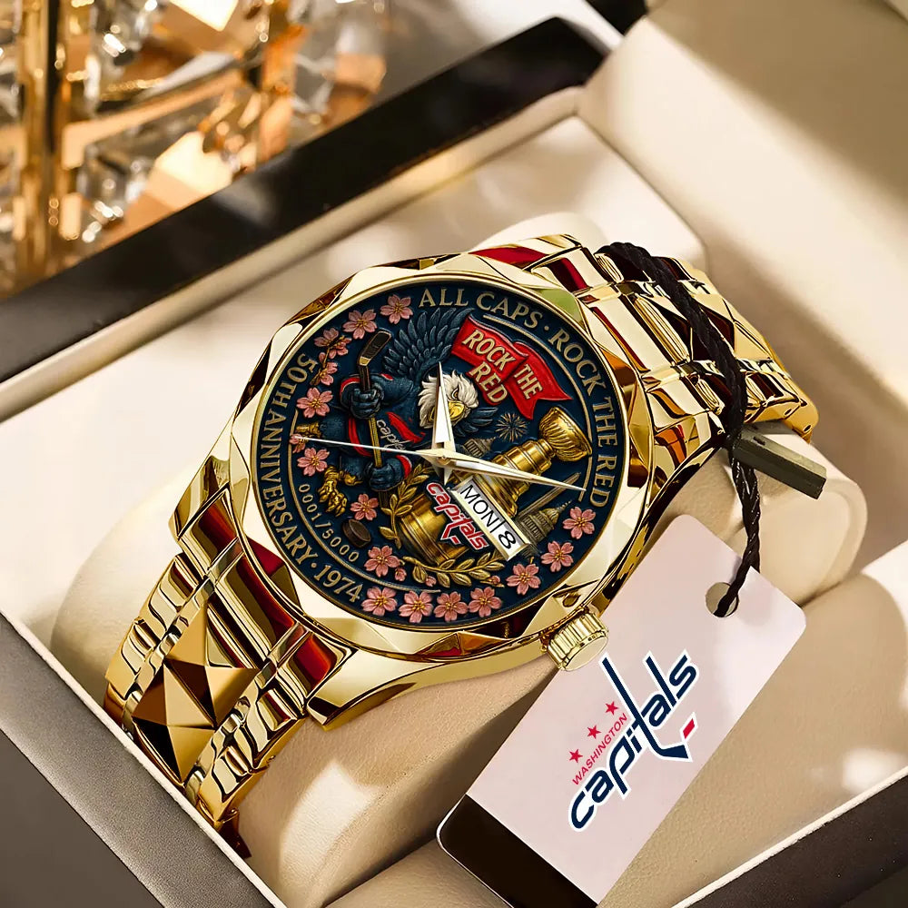 Washington Capitals 50 Years Alloy Luxury Quartz Watch-PFZ10208