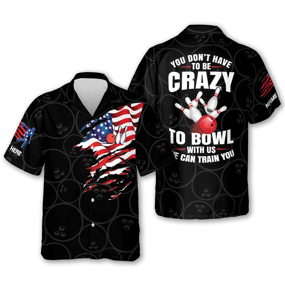 We Can Train You Fire Bowling Shirt, Custom Bowling Shirt, Custom Team Bowling Hawaiian Shirt