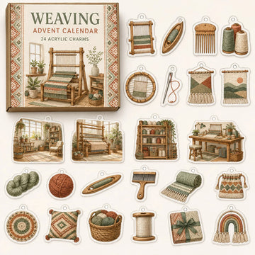 Weaving Advent Calendar 2026 - 24-Day Countdown, Acrylic Charms