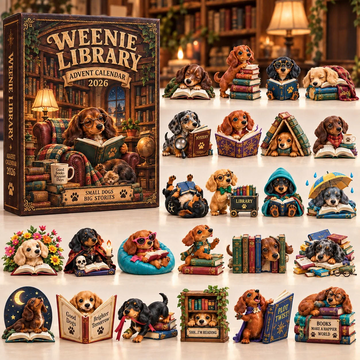 Weenie Library Advent Calendar 2026 - 24-Day Countdown, Acrylic Charms Every Day Bring New Suprises