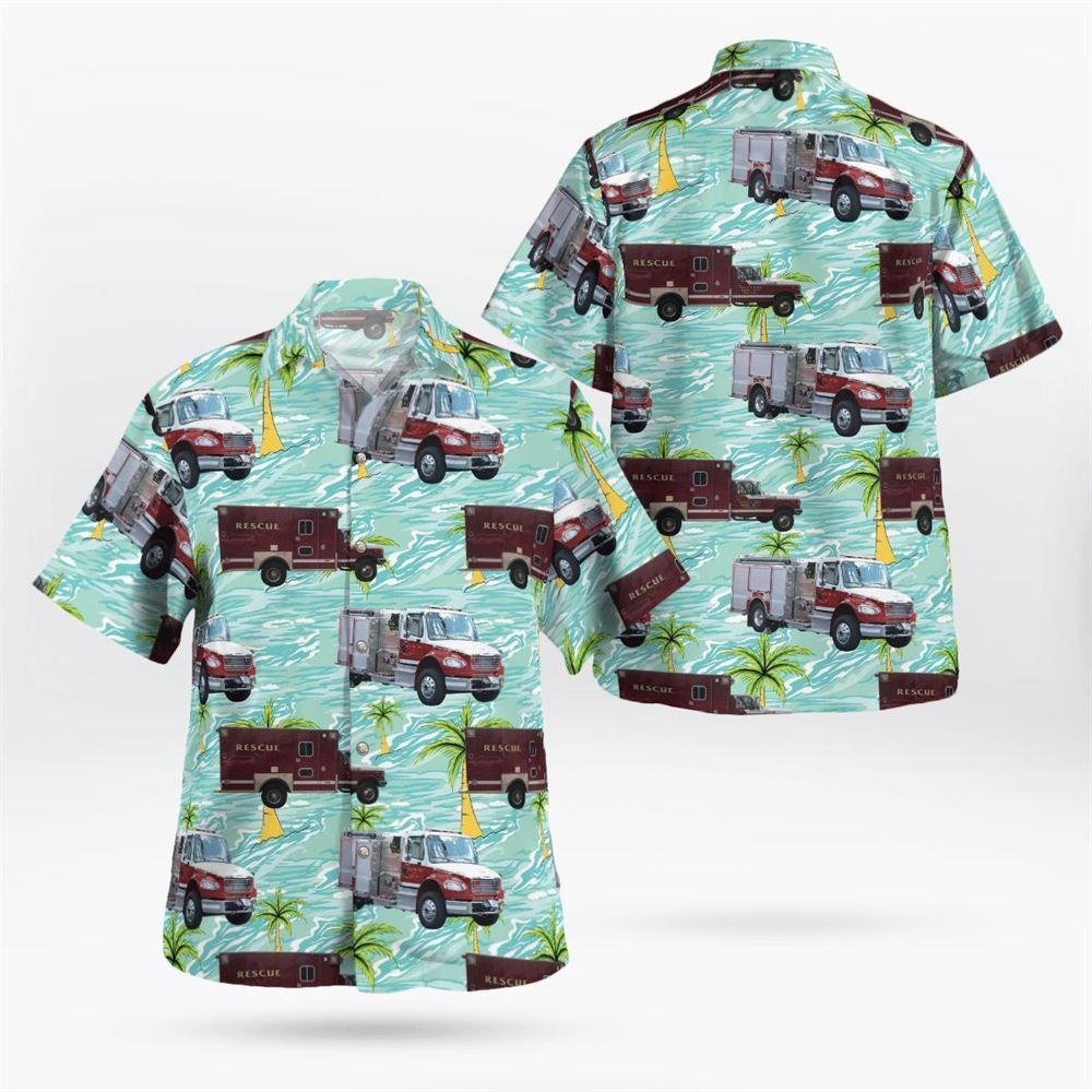 Wells Volunteer Fire Company, Wells, New York Hawaiian Shirt – Gifts For Firefighters In Wells, NY
