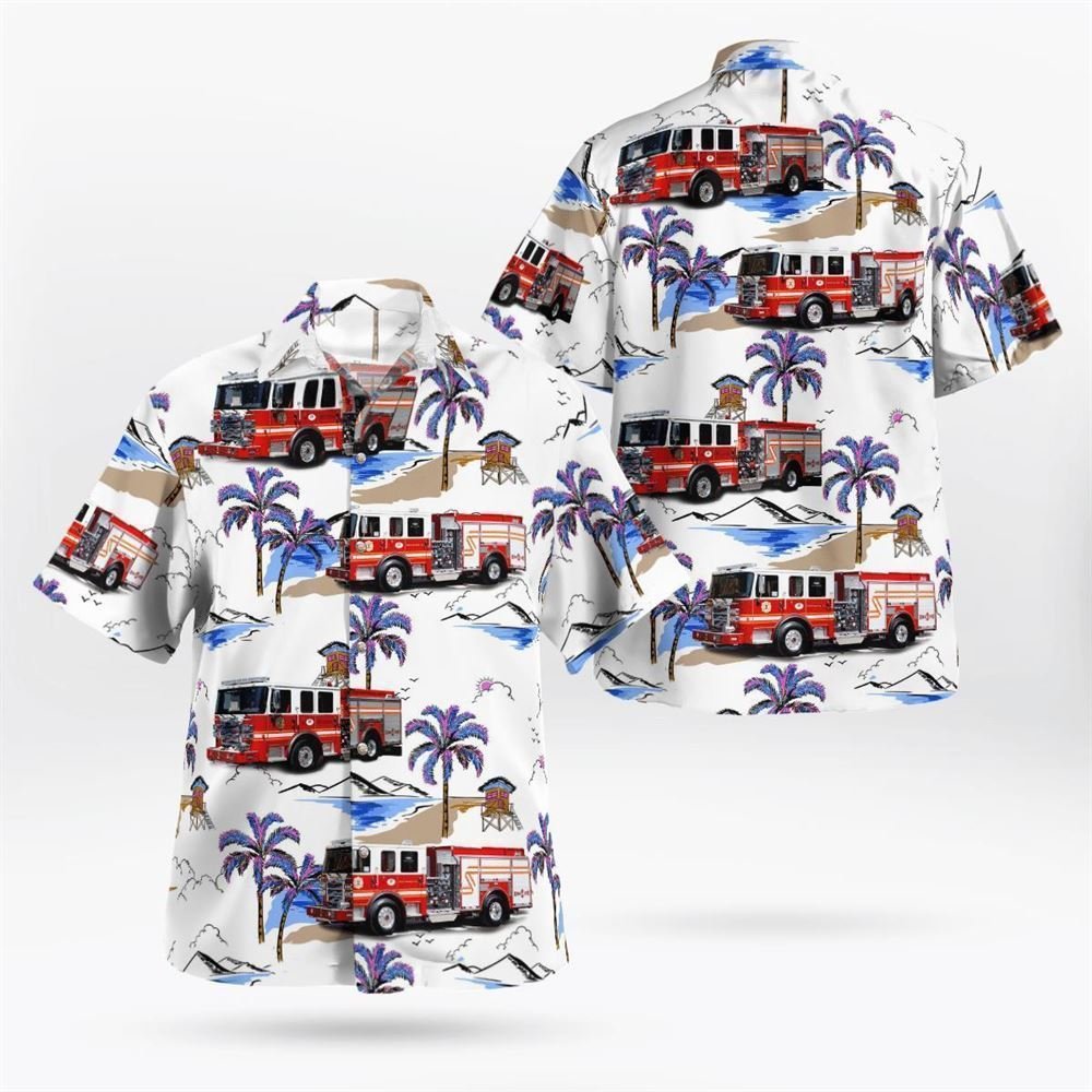 West Orange Fire Department, West Orange, New Jersey Hawaiian Shirt – Gifts For Firefighters In West Orange, NJ