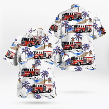 West Orange Fire Department, West Orange, New Jersey Hawaiian Shirt – Gifts For Firefighters In West Orange, NJ