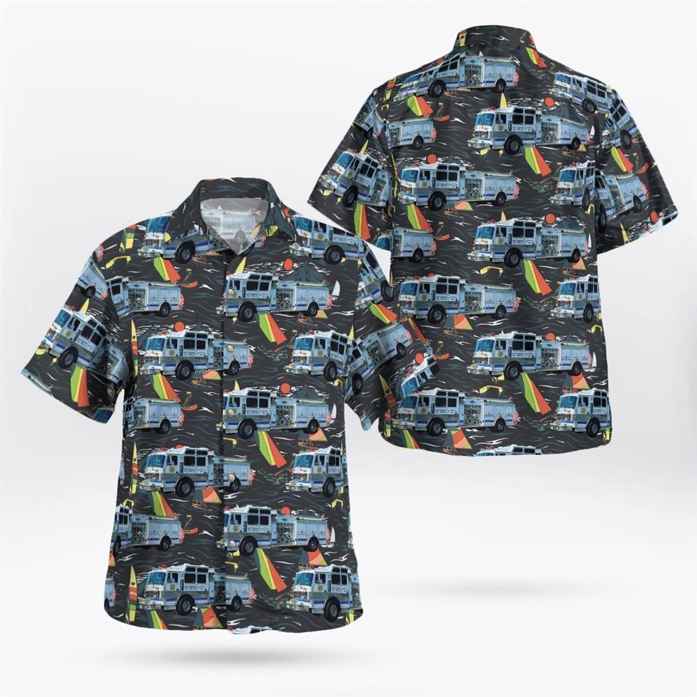 West Trenton Vol. Fire Co. #1 Station 33, Ewing, New Jersey Hawaiian Shirt – Gifts For Firefighters In West Trenton, NJ