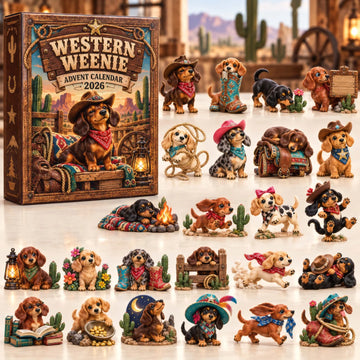 Western Weenie advent calendar 2026 - 24-Day Countdown, Acrylic Charms