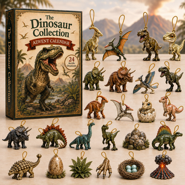 Wild Dinosaur World Advent Calendar 2026 24 Day Festive Countdown Acrylic Charms Blind Box Gift For Dinosaur Lovers