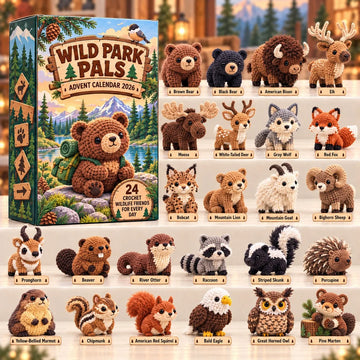 Wild Park Pals Advent Calendar 2026 - 24-Day Countdown, Acrylic Charms