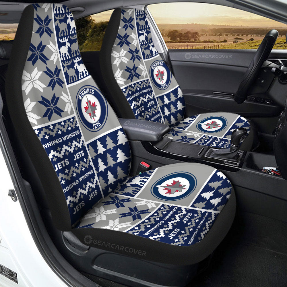 Winnipeg Jets Car Seat Covers Custom Ugly Style Car Accessories