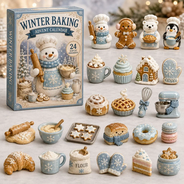 Winter Baking Advent Calendar 2026 - 24-Day Countdown, Acrylic Charms Every Day Bring New Suprises
