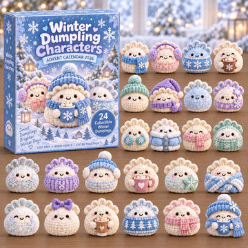 Winter Dumpling Advent Calendar 2026 - 24-Day Countdown, Acrylic Charms Every Day Bring New Suprises