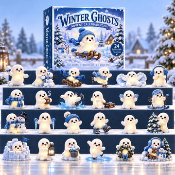 Winter Ghost advent calendar 2026 - 24-Day Countdown, Acrylic Charms