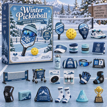 Winter Pickleball Advent Calendar 2026 - 24-Day Countdown, Acrylic Charms
