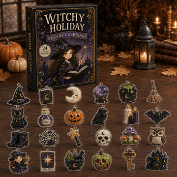 Witchy Magic Advent Calendar 2026 24 Day Festive Countdown Acrylic Charms Blind Box Gift For Halloween Lovers