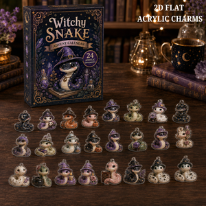 Witchy Snake Advent Calendar 2026 24 Day Festive Countdown Acrylic Charms Blind Box Gift For Snake Lovers