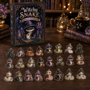 Witchy Snake Advent Calendar 2026 24 Day Festive Countdown Acrylic Charms Blind Box Gift For Snake Lovers