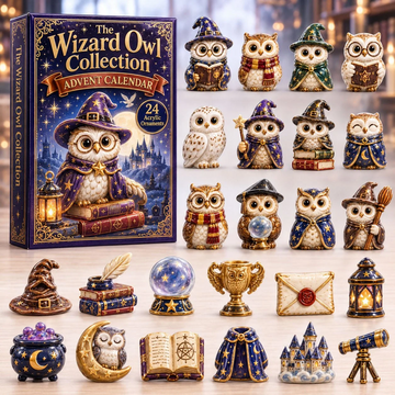 Wizard Owl Collection Advent Calendar 2026 - 24-Day Countdown, Acrylic Charms Every Day Bring New Suprises