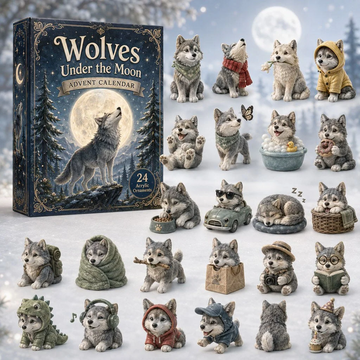 Wolves Collection Advent Calendar 2026 - 24-Day Countdown, Acrylic Charms Every Day Bring New Suprises