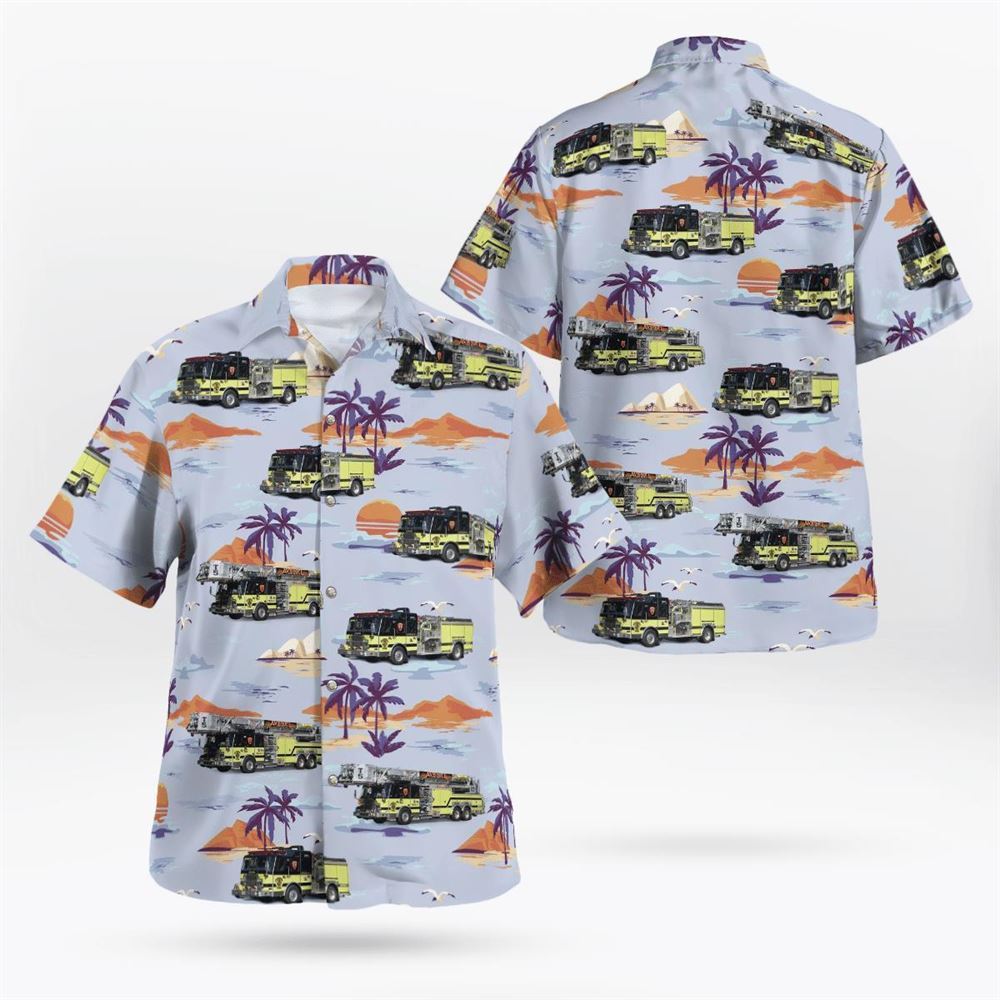 Woodbridge, New Jersey, Avenel Fire Department Hawaiian Shirt – Gifts For Firefighters In Woodbridge, NJ
