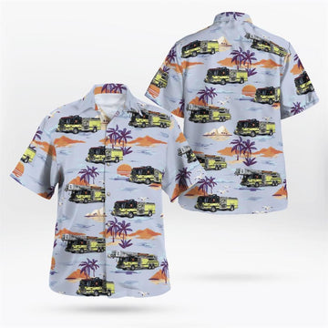 Woodbridge, New Jersey, Avenel Fire Department Hawaiian Shirt – Gifts For Firefighters In Woodbridge, NJ