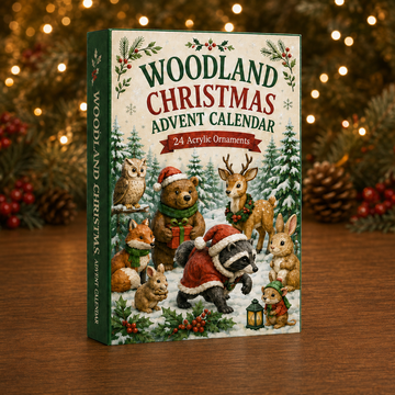 Woodland Merry Land Advent Calendar 2026 24 Day Festive Countdown Acrylic Charms Blind Box Gift For Woodland Lovers Family Members