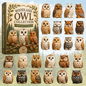 Woodland Owl Advent Calendar 2026 - 24-Day Countdown, Acrylic Charms Every Day Bring New Suprises
