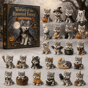Woodland Wolf Advent Calendar 2026 24 Day Festive Countdown Acrylic Charms Blind Box Gift For Wolf Lovers