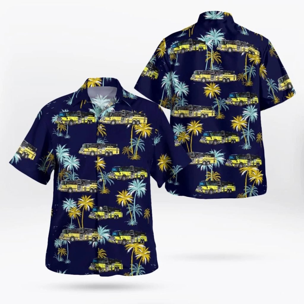 Woodlawn Fire Company, Blasdell, New York Hawaiian Shirt – Gifts For Firefighters In Blasdell, NY