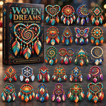 Woven Dreams Advent Calendar 2026 - 24-Day Countdown, Acrylic Charms