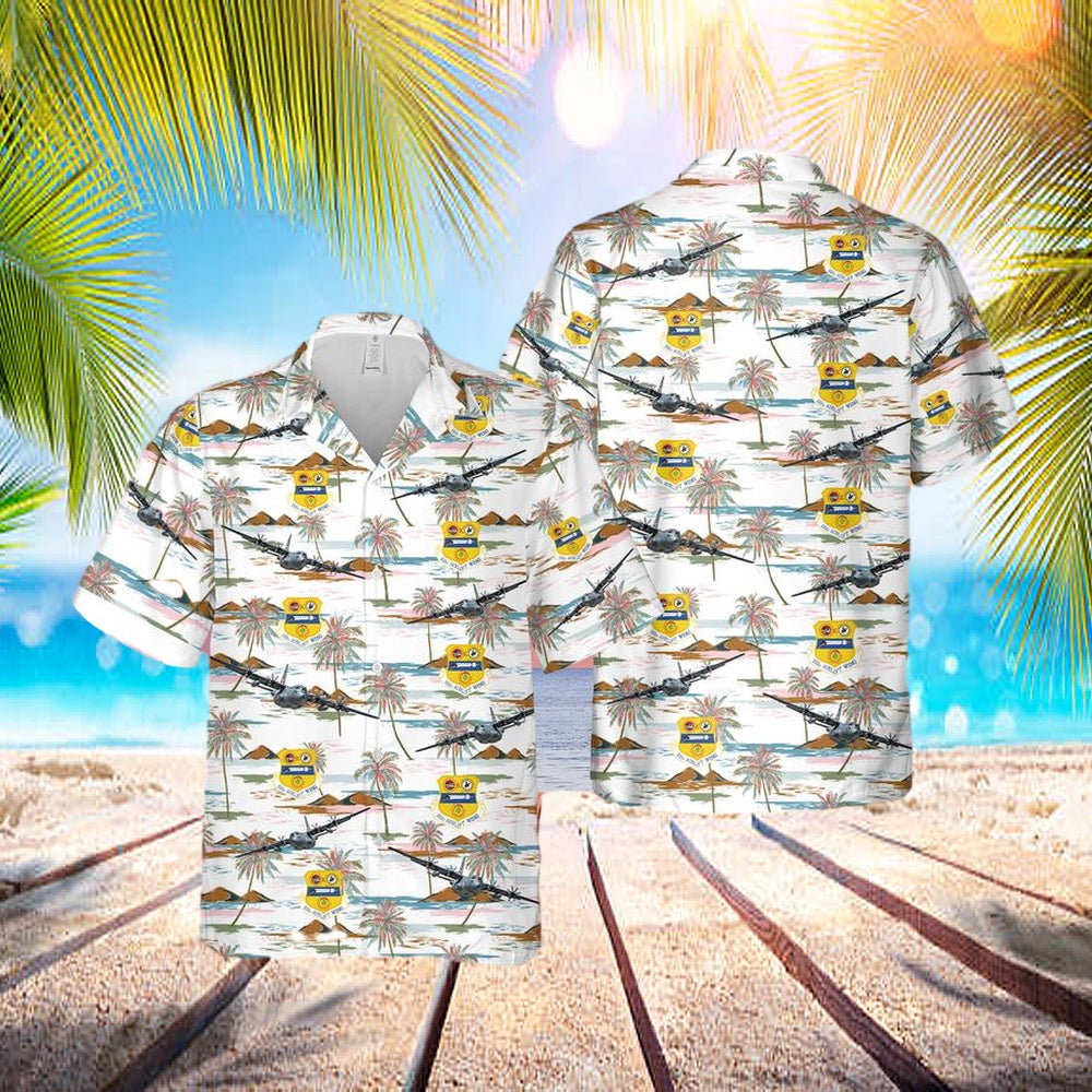 Wyoming Air National Guard 153d Air Lift Wing C-130h Hercules Hawaiian Shirt – Beachwear For Men – Best Hawaiian Shirts