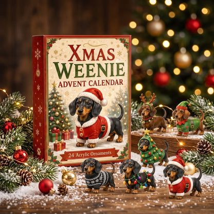 Xmas Weenie Advent Calendar For Dachshund Lovers